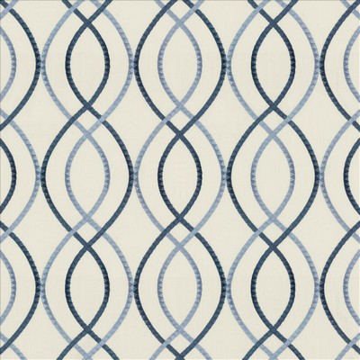 Kasmir Turning Point Marina in 1467 Blue Cotton
27%  Blend Fire Rated Fabric Crewel and Embroidered  Trellis Diamond  Heavy Duty CA 117  NFPA 260   Fabric